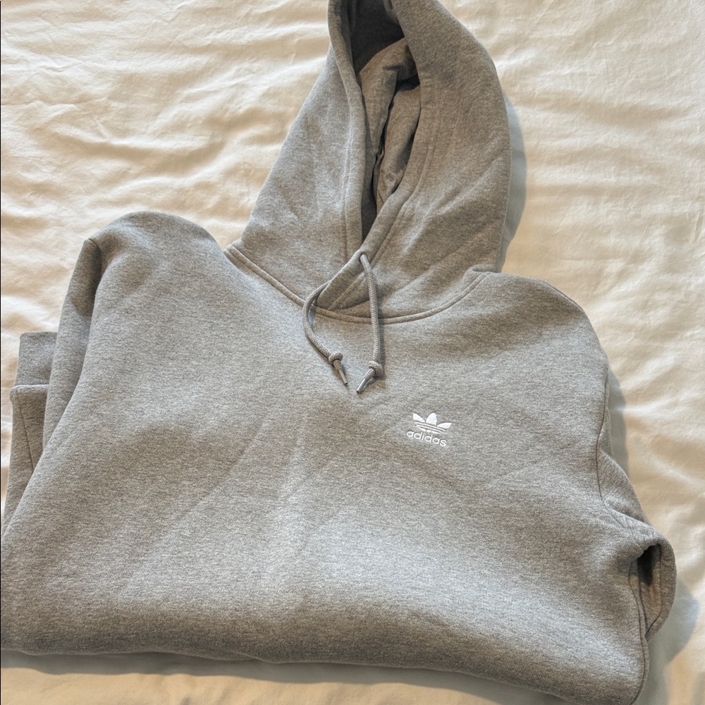 Adidas Classic Gray Pullover Hoodie